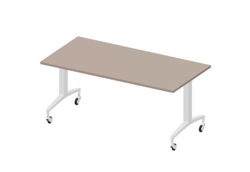 Стол мобильный складной Смит Конференц, цвет тортора + белый