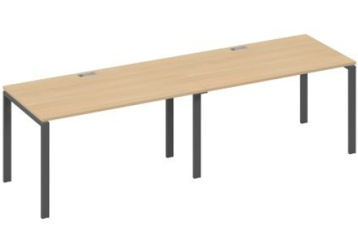 Рабочая станция (2х140) Мира Нумо, цвет натуральный дуб + антрацит