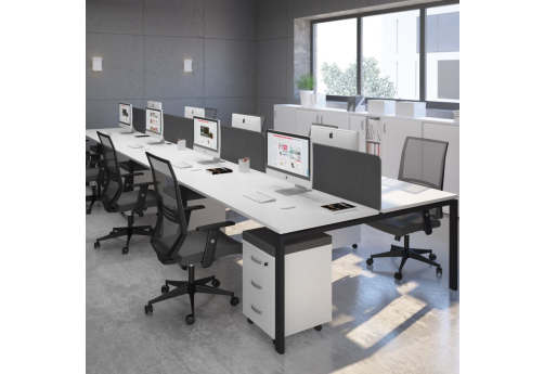 Рабочая станция (8х120) Мира Нумо, цвет белый премиум + антрацит