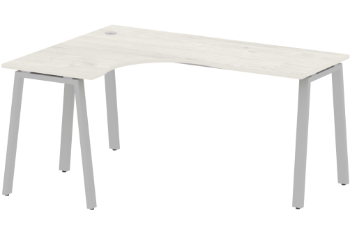 Стол эргономичный левый, цвет дуб новара