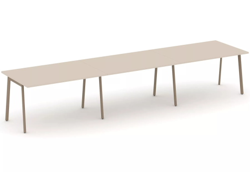 Стол переговорный (тройной), цвет капучино