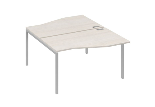 Рабочая станция эргономичная 2х140 Техно Мира Лофт, цвет дуб шамони + серый