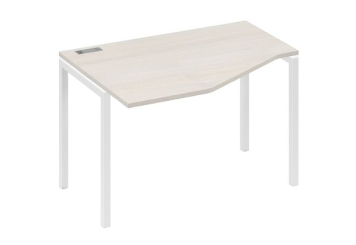 Стол эргономичный левый Техно Мира Лофт, цвет дуб шамони + белый