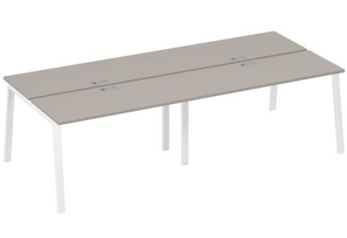 Рабочая станция 4х140 Мира Трио, цвет мокко премиум + белый