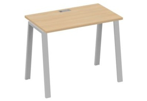 Стол письменный Мира Трио, цвет натуральный дуб + серый