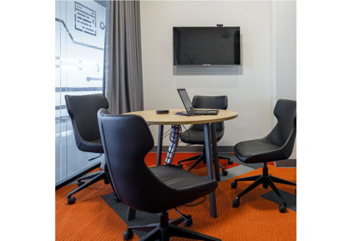 Стол для переговоров круглый Джента, цвет гикори