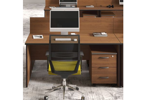 Стол письменный с экраном Линси, цвет орех