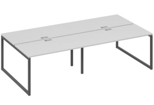 Рабочая станция (4х140) Мира Одри, цвет серый + антрацит