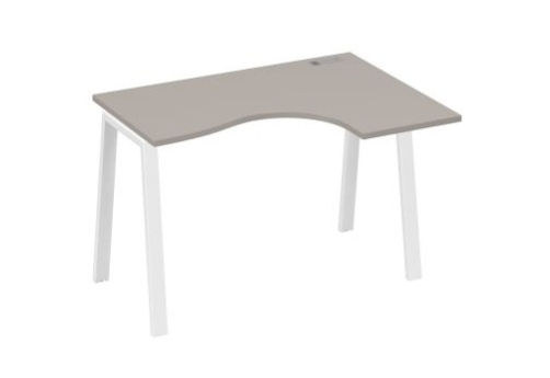 Стол эргономичный правый Мира Трио, цвет мокко премиум + белый