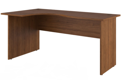 Стол эргономичный левый, цвет орех