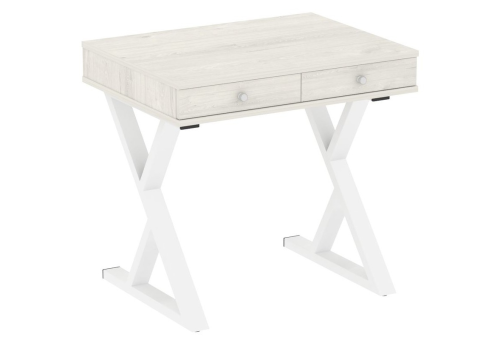 Стол письменный, цвет дуб наварра + белый