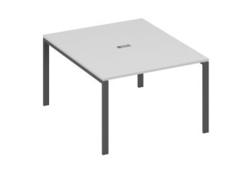 Стол для переговоров прямоугольный Мира Нумо, цвет серый + антрацит