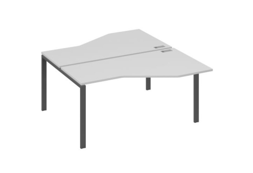 Рабочая станция эргономичная (2х160) Мира Нумо, цвет серый + антрацит