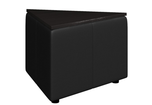 Стол треугольный, цвет черный