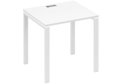 Стол письменный Мира Нумо, цвет белый премиум + белый