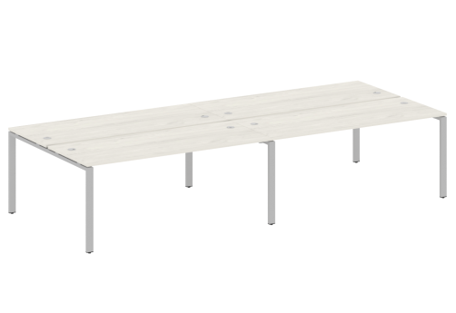 Стол на 4 рабочих места, цвет дуб новара