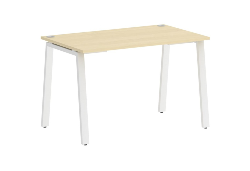 Стол письменный, цвет клен + белый