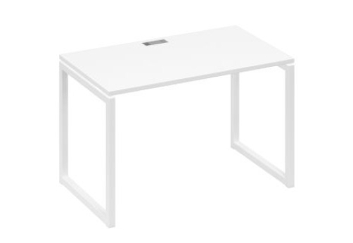 Стол письменный Мира Одри, цвет белый премиум + белый