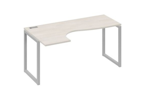 Стол эргономичный левый Мира Одри, цвет дуб шамони + серый
