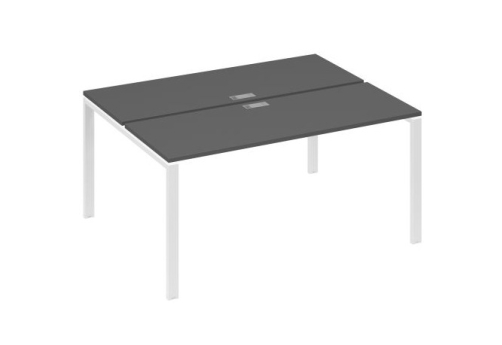 Рабочая станция (2х160) Мира Нумо, цвет антрацит премиум + белый