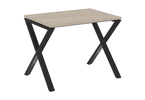 Стол рабочий Европа, цвет дуб аттик + черный