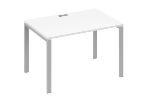 Стол письменный Мира Нумо, цвет белый премиум + серый