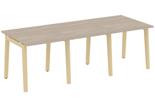 Стол для переговоров (3 столешницы), цвет дуб аттик