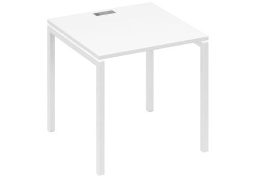 Стол письменный Мира Лофт, цвет белый премиум + белый