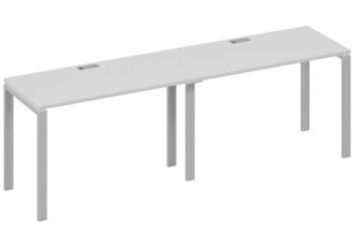 Рабочая станция (2х120) Мира Нумо, цвет серый + серый