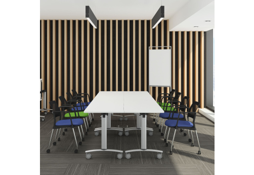 Стол переговорный сборный Тиберио Конференц, цвет белый