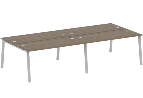 Стол на 4 рабочих места, цвет вяз