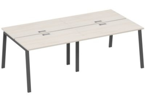 Рабочая станция 4х120 Мира Трио, цвет дуб шамони + антрацит