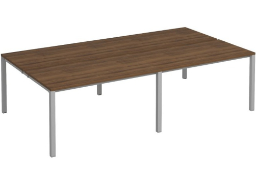 Рабочая станция (4х140) Прайм Металл 50, цвет орех + серый