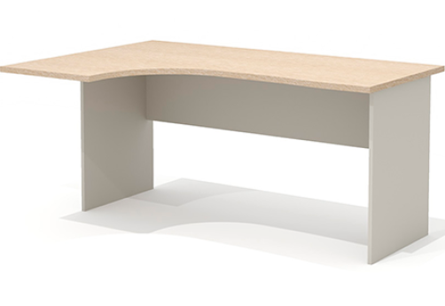 Стол эргономичный левый Джерси, цвет дуб