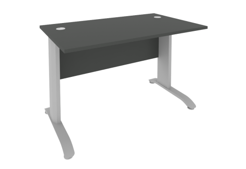 Стол письменный на металлоопорах Нотте, цвет антрацит