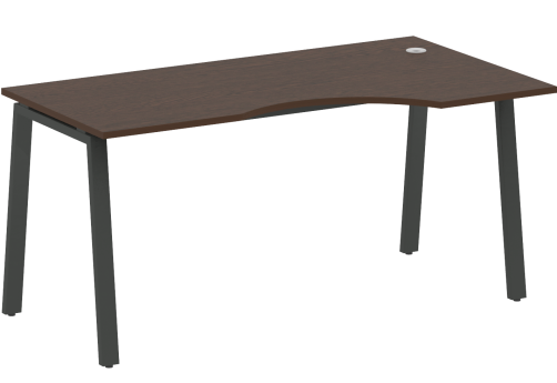 Стол эргономичный правый, цвет венге