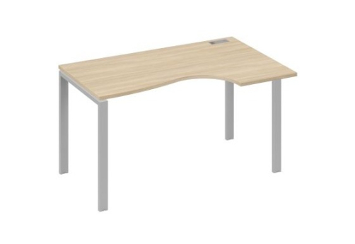 Стол эргономичный правый Мира Нумо, цвет дуб скандинавский + серый