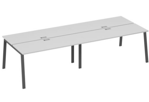 Рабочая станция 4х160 Мира Трио, цвет серый + антрацит