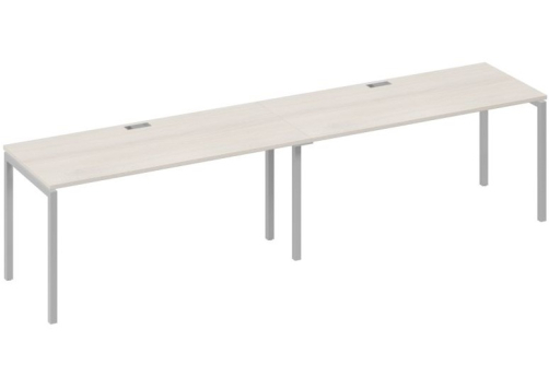 Рабочая станция 2х160 Мира Лофт, цвет дуб шамони + серый