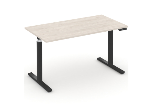 Стол электроподъемный, черный + денвер светлый