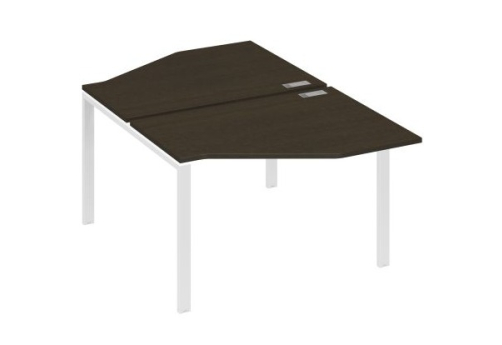 Рабочая станция эргономичная (2х120) Мира Нумо, цвет венге + белый