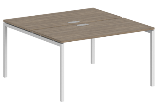 Рабочая станция Индиго Форт, цвет дуб темный + белый