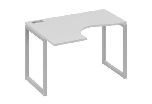 Стол эргономичный левый Мира Одри, цвет серый + серый