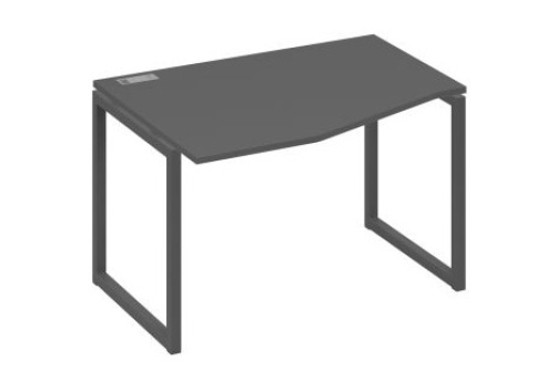 Стол эргономичный левый Мира Одри, цвет антрацит премиум + антрацит