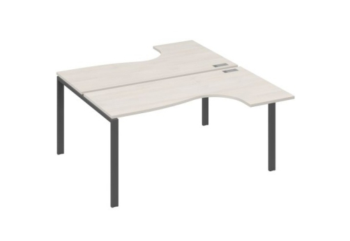Рабочая станция эргономичная (2х160) Мира Нумо, цвет дуб шамони + антрацит