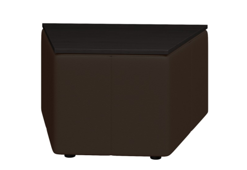 Стол трапеция, цвет темно-коричневый