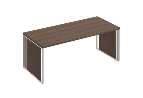 Стол руководителя с декоративными вставками Римини, цвет дуб темный