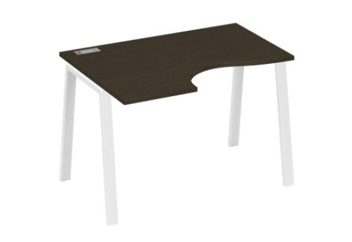 Стол эргономичный левый 120 Мира Трио, цвет венге + белый