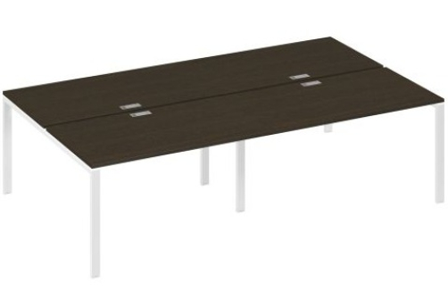 Рабочая станция (4х140) Мира Нумо, цвет венге + белый