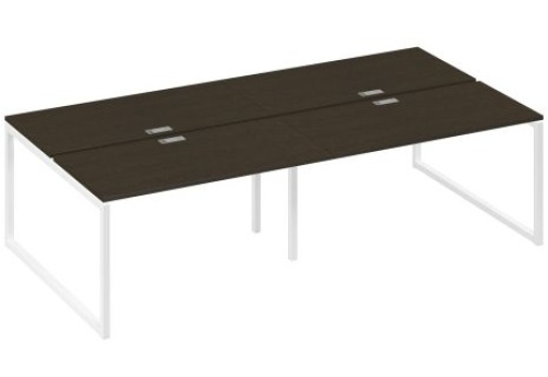 Рабочая станция (4х140) Мира Одри, цвет венге + белый